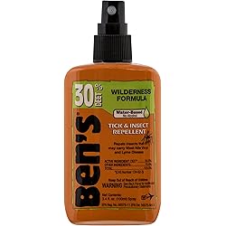 Ben's 30% DEET Mosquito, Tick and Insect Repellent, 3.4 Ounce Pump