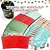 40 Pieces Christmas Coffee Cup Tea Cup Sleeves Disposable Paper Cup Sleeves with 5 Custom Xmas Designs for Christmas Hot Chocolate, Coffee, Cocoa, Tea or Cold Beverage, Fits 12 oz to 16 oz