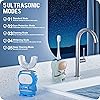Ultrasonic Kid's U-Shaped Electric Toothbrush, IPX7 Waterproof, Five Cleaning Modes, 60S Smart Reminder Cartoon Astronaut, Ages 2-12