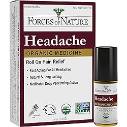 Forces of Nature – Natural, Organic Headache Pain Care 4ml Non GMO, No Harmful Chemicals -Relief for Tension, Stress and Anxiety Associated with Headaches, Migraines, Sinus and Hangovers