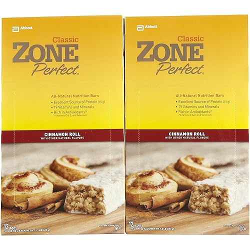 Zone Perfect Nutrition Bars - Cinnamon Roll - 12 ct - 2 pk