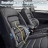 Big Ant Lumbar Support, Car Back Support with Massage Beads Ergonomic Designed for Comfort and Lower Back Pain Relief - Car Seat Lumbar Support for Driver, Office Chair, Wheelchair, Home