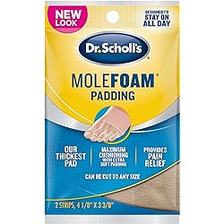 Dr. Scholl's Molefoam Padding 4 18” x 3 38” , 2 stripsPack of 8