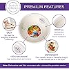 Weightloss For Women With Portion Control Plates Perfection - 4 Piece Weight Loss Kit Includes Melamine Portion Plate, Measuring Bowl, 4 Week Weight Loss Plan Menu, Includes Free Vegetables Cookbook