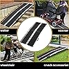 HABUTWAY 6FT Wheelchair Ramp Folding Aluminum Portable Non-Slip Ramps Holds Up to 800 lbs Utility Mobility Access Threshold Ramp Suitcase with Applied Slip-Resistant Surface Handicap Ramps