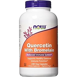 NOW foods Quercetin with Bromelain, 240 Vegetable Capsule