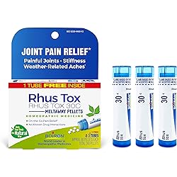 Boiron Rhus Tox 30C Homeopathic Medicine for Relief from Joint Pain, Muscle Aches, Swollen or Stiff Joints, and Weather Related Aches - 3 Count 240 Pellets