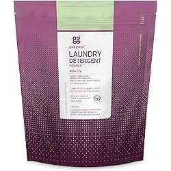 Grab Green 3-in-1 Laundry Detergent Powder, 4lbs -100 Loads, Water Lily Scent, Plant and Mineral Based, Superior Cleaning Power, Stain Remover, Brightens Clothes