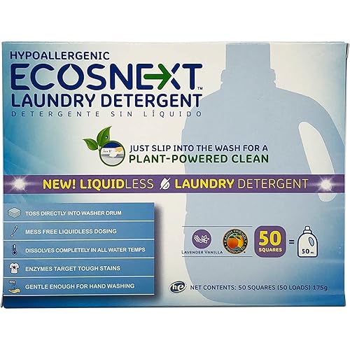 ECOS Lavender Vanilla Liquidless Laundry Detergent 50 Count, 50 CT