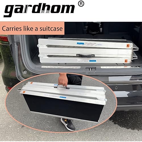 Wheelchair Ramps 5FT, gardhom Extra Wide 31.3” Portable Antiskid Threshold Ramp 5' for Home Van Car Doorways Steps