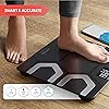 INEVIFIT EROS Bluetooth Body Fat Scale Smart BMI Highly Accurate Digital Bathroom Body Composition Analyzer with Wireless Smartphone APP 400 lbs 11.8 x 11.8 inch Black
