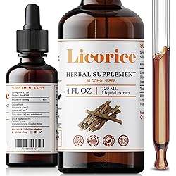 FabLab Licorice Root Extract - Herbal Immune Support-Organic Glycyrrhiza Glabra Extract Supplement for Digestion Restore Respiratory Health -Non-GMO 4 Fl OZ