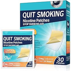 Stop Aid,Helping Quit Patch,Stop Patches,Step 1,30 Patches,21mg Delivered Over 24 Hours