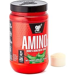 BSN Amino X Muscle Recovery & Endurance Powder with BCAAs, 10 Grams of Amino Acids, Keto Friendly, Caffeine Free, Flavor: Green Apple, 30 servings Packaging may vary