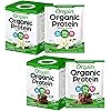 Orgain Organic Plant Based Protein Powder Travel Pack, Vanilla Bean - Vegan, Low Net Carbs & Organic Plant Based Protein Powder Travel Pack, Creamy Chocolate Fudge - Vegan, Low Net Carbs, 10 Count