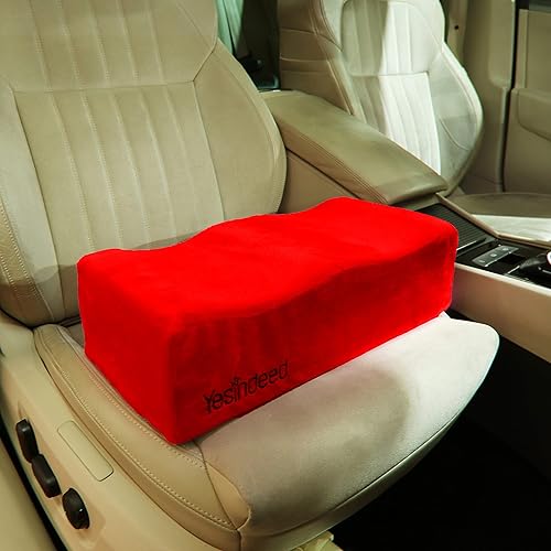 The Original YESINDEED Brazilian Butt Lift Pillow – Dr. Approved for Post Surgery Recovery Seat – BBL Foam Pillow Cover Bag Firm Support Cushion Butt Support Technology - Red