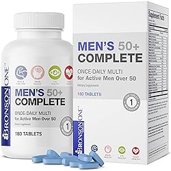 Bronson ONE Daily Mens 50 Complete Multivitamin Multimineral, 180 Tablets
