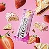 FITCRUNCH Snack Size Protein Bars, Benefiting Susan G. Komen, High Protein, Just 3g of Sugar & Soft Bake Core 9 Snack Size Bars, Strawberry Strudel