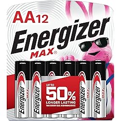 Energizer E91BW12EM AA Batteries 12 Count, Double A Max Alkaline Battery