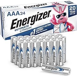Energizer AAA Batteries, Ultimate Lithium Triple A Battery, 24 Count