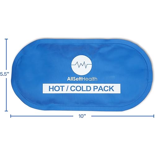 Reusable Hot and Cold Gel Ice Packs for Injuries | Cold Compress, Ice Pack, Gel Ice Packs, Cold Pack, Gel ice Pack, Cold Packs for Injuries, 10.5 in Long x 5 in Wide | 4 Pack