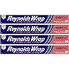 Reynolds Wrap Aluminum Foil 30 Sq Ft, Pack of 4