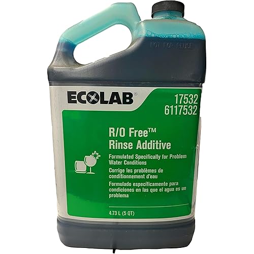 ECOLAB 17532 RO Free Rinse AdditiveFormulated for Problem Water Conditions 4.73 Liter 5 Quarts - 1 BotttleOrder