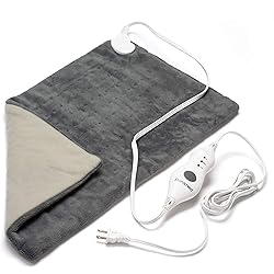 PARAMED Heating Pad XL King Size by Paramed - Extra Large 12” x 24” - Auto Shut-Off Function - for Neck, Back, Shoulder, Menstrual Pain & Sore Muscle Relief – Washable