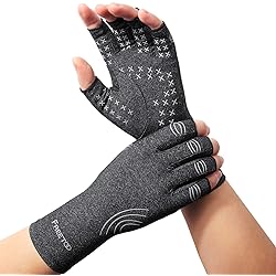 FREETOO Arthritis Gloves for Women for Pain, Strengthen Compression Gloves Pain Relife, Fingerles Gloves for Rheumatoid, Tendonitis Swelling for Men