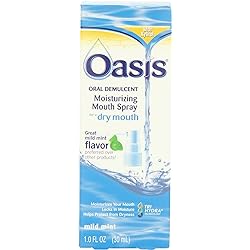 Oasis Mouth Moisturizing Spray, Mild Mint, 1 Fl oz 30 ml