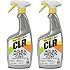 CLR Mold & Mildew Clear, Bleach-Free Stain Remover Spray | Works on Fabric, Wood, Fiberglass, Concrete, Brick, Painted Walls, Glass, and More | EPA Safer Choice 2 Pack, 32 Ounce
