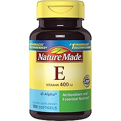 Nature Made Vitamin E 400IU, 180 Softgels Pack of 2