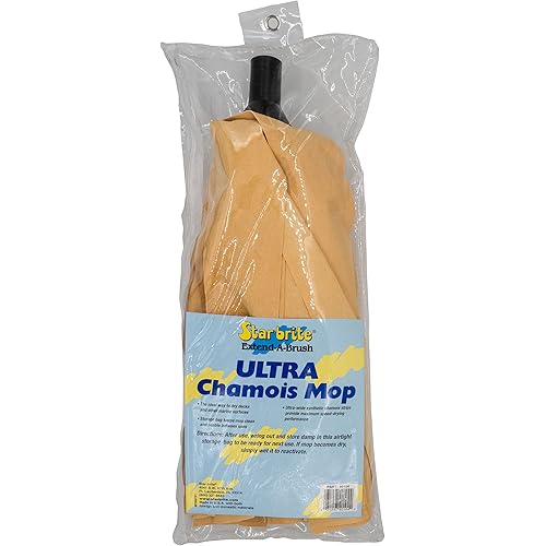 STAR BRITE Ultra Chamois Mop & Storage Bag - Premium Mop Head Attaches to All Extend-A-Brush Handles 040104