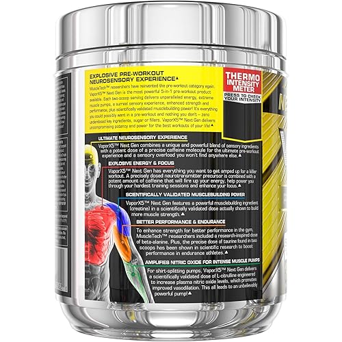 Pre Workout Powder | MuscleTech Vapor X5 | Pre Workout Powder for Men & Women | PreWorkout Energy Powder Drink Mix | Sports Nutrition Pre-Workout Products | Fruit Punch Blast 30 Servings
