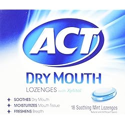 ACT Dry Mouth Mint Lozenges, 18 Count