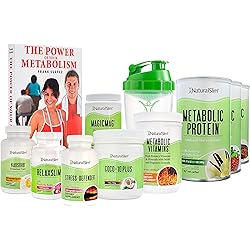 NaturalSlim Speed Package – Bundle of Stress Support Supplements, Sleep Support, Magnesium Supplement and Whey Protein Powder Plus a Free Book English Edition | Formulated by Frank Suarez