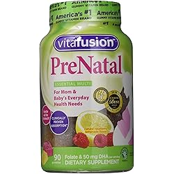 Vitafusion Prenatal Dha and Folic Acid Gummy Vitamins, 90 Each by Vitafusion Pack of 3