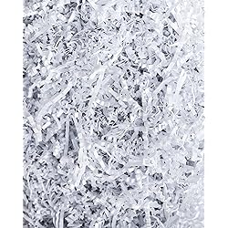 34;Soft & Thin" Cut Crinkle Paper Shred Filler 12 LB for Gift Wrapping & Basket Filling - White | MagicWater Supply