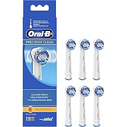 Braun Oral-B Precision Clean Refill Replacement Rechargeable Toothbrush Heads 6 In Pks