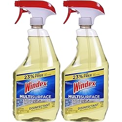 Windex Antibacterial Multi-Surface Cleaner, 32 Fl Oz Spray Bottle, Pack of 2