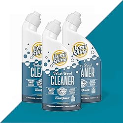 Lemi Shine Toilet Bowl Cleaner, Bleach-Free, Removes Tough Stains and Odor, Award-Winning 24 oz, 3 Pack