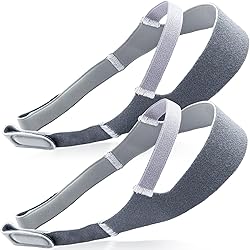 2 Pack] XL Impresa Replacement for DreamWear Respironics Headgear for Dreamwear Nasal Mask Strap for CPAP Machine - Extra Long Strap for a Comfortable Fit