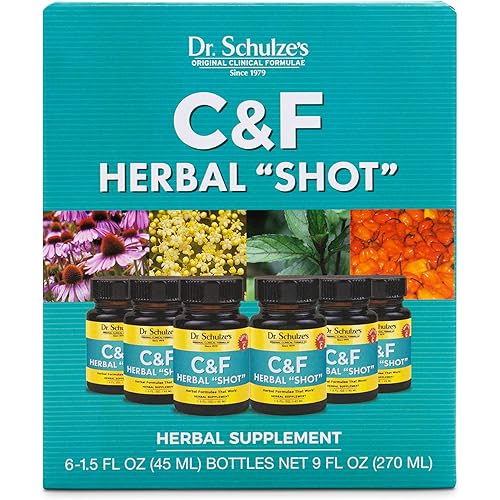 Dr. Schulze's Herbal"Shot" | Organic Extract | Gluten-Free & Non-GMO for Immune System Support | Total 9 Fl. Oz. | 6 Servings