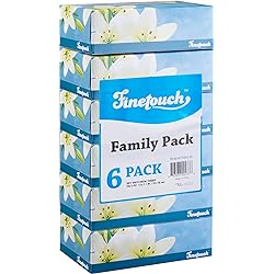 Finetouch Soft Facial Tissues 2 Ply Box of 130 Pack of 6 780 Facial Tissues Toatal Family Pack 6