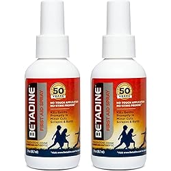 Betadine First Aid Spray - 3 oz, Pack of 2