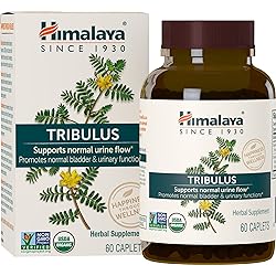 Himalaya Organic Tribulus for Urinary Support, Stamina and Male Energy, 688 mg, 2 Month Supply, 60 Caplets