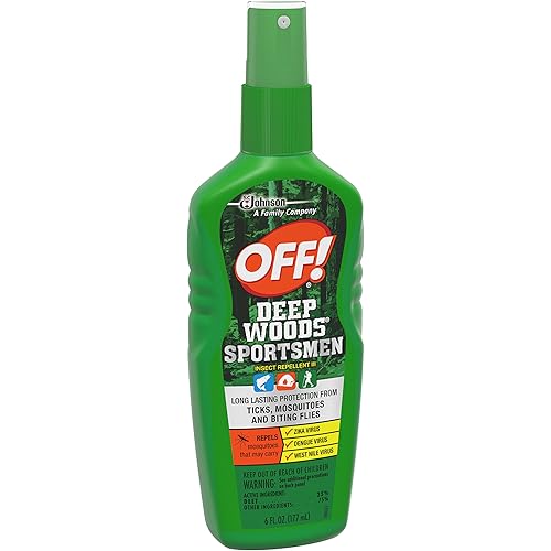 OFF! Deep Woods Sportsmen Insect Repellent Spritz, Bug Spray with Long Lasting Protection from Mosquitoes, 6 oz