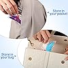 420 Pieces 7 Colors Small Bags. Disposable Zipper Packs Clear Organizers Storages for Daily AM PM Travel Hold
