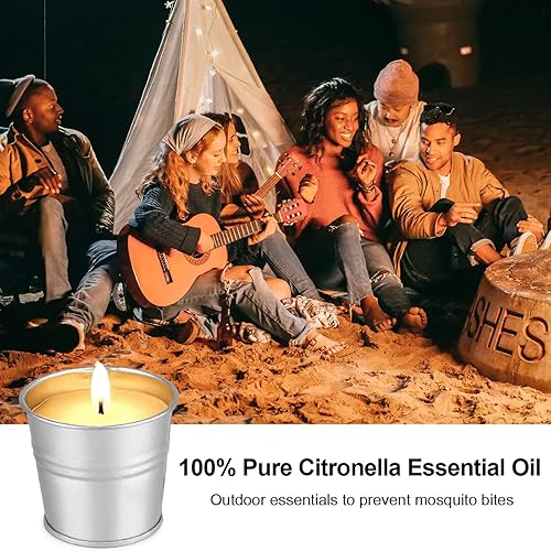 Citronella Candles Outdoor, 8 Pack Scented Candles Set, 120 Hour Burning Candles Set for Home Patio Yard Indoors Balcony, 100% Soy Wax Candles Gifts Women Wedding Birthday Gifts, Christmas Gifts