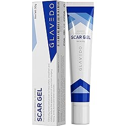 GLAVEDO Advanced Medical Silicone Scar Gel - Topical Gel for Scar Treatment on Face and Body - Scar Mark Removal of Old and New Scars due to C-Section, Surgery, Injury, Burns, Acne, Stretch Marks